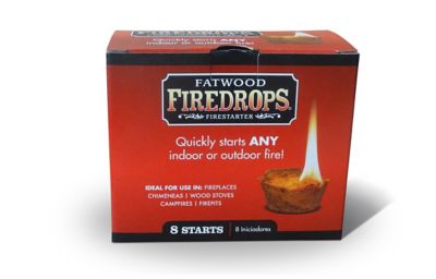 Image showing  Fatwood Firedrops Fire Starters, 8-Pack