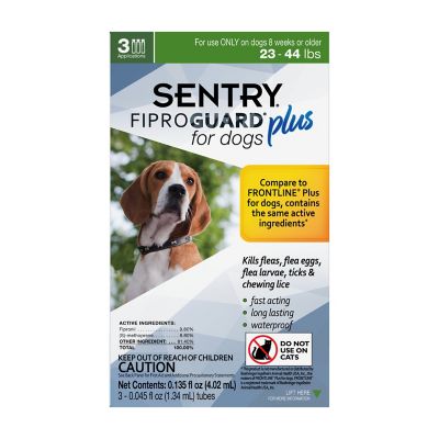 Sentry Fiproguard Plus Flea and Tick Topical Treatment for Medium Size Dogs 23-44 lb., 3 ct.