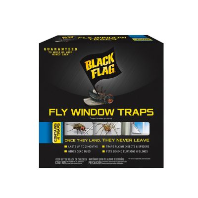 Black Flag Window Fly Traps, 4-Pack