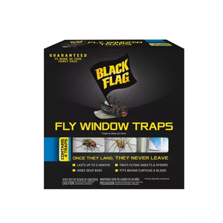 Black Flag Window Fly Traps 4 Pack Insect Traps