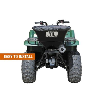 Image showing  100 lb. Capacity 30 ft. All-Season Salt/Seed/Feed/Fertilizer ATV Spreader for Horizontal Rack Mounts