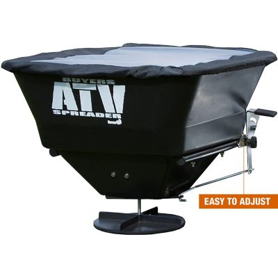 Image showing  100 lb. Capacity 30 ft. All-Season Salt/Seed/Feed/Fertilizer ATV Spreader for Horizontal Rack Mounts