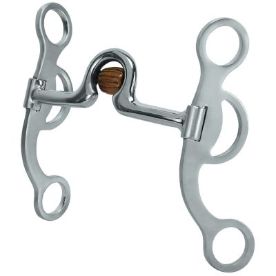 Weaver Equine Professional Argentine Bit with 5 in. Sweet Iron Ported Copper Cricket Mouthpiece