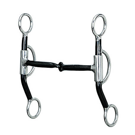 Argentine Western Horse Show Bit 5" Curved Square Twist Sweet Iron Snaffle Mouth 