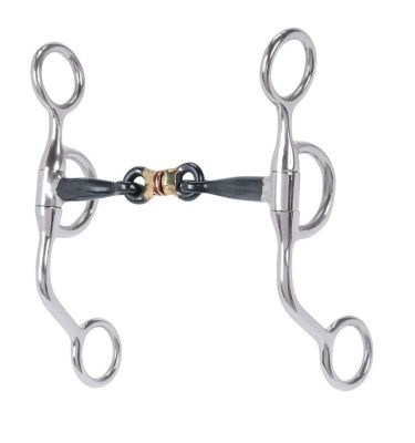 Weaver Equine Professional Argentine Bit with 5 in. 3 pc. Sweet Iron Mouthpiece