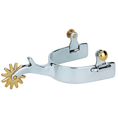 Weaver Equine Plain Spurs, 1 in. Band, 2-1/4 in. Shank