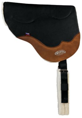 Weaver Leather Stacy Westfall Gel Ultrasuede Bareback Saddle Pad, Black