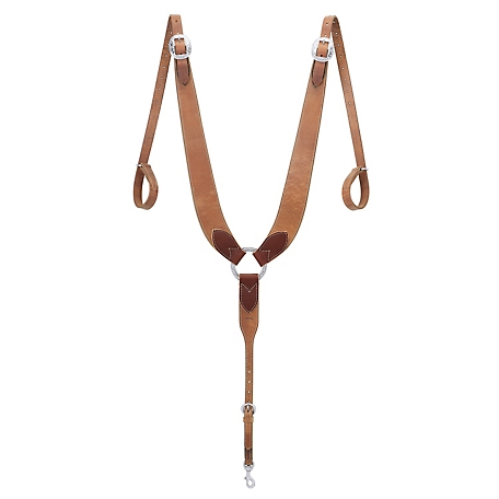 Weaver Leather 2-5/8 to 1-1/2 in. Adjustable Pulling Breastcollar, Russet