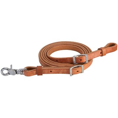 Weaver Leather Harness Leather Roper Reins, 5/8 in. x 8 ft., Russet