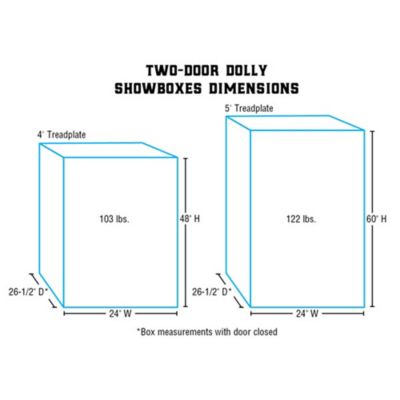 Image showing  2-Door Dolly Show Box, 4 ft.