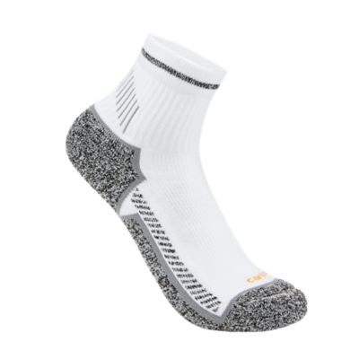 Carhartt Force Midweight Quarter Sock 3 pk., A528-3 WHT L