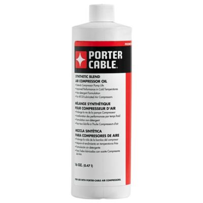 PORTER-CABLE Synthetic Blend Air Compressor Oil, 16 oz. Good oil for air compressor