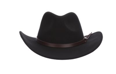 Image showing  Men's Wool Felt Outback Hat with Leather Trim