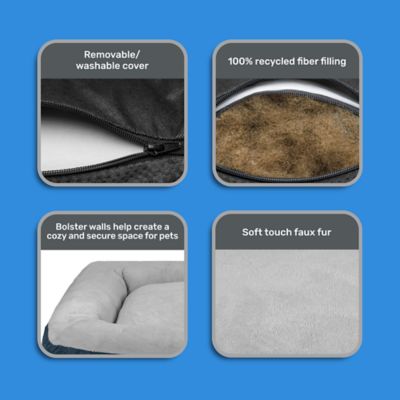 Image showing  Large Bolstered Pet Bed, 30 x 40 in.