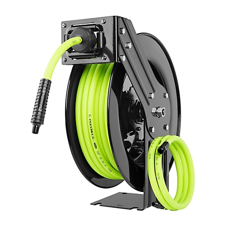 Flexzilla 3/8 in. x 50 ft. Open Face Retractable Air Hose Reel at