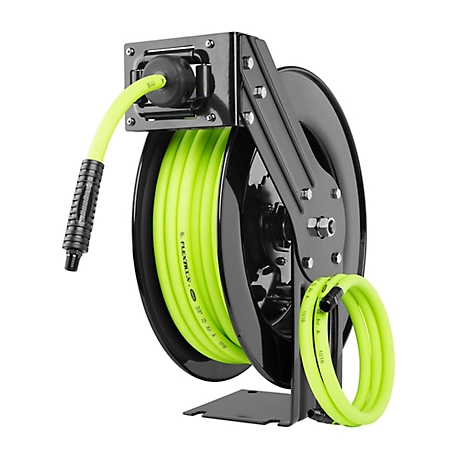 Flexzilla® Retractable Air Hose Reel with Levelwind™ Technology, 3/8 x 50'  