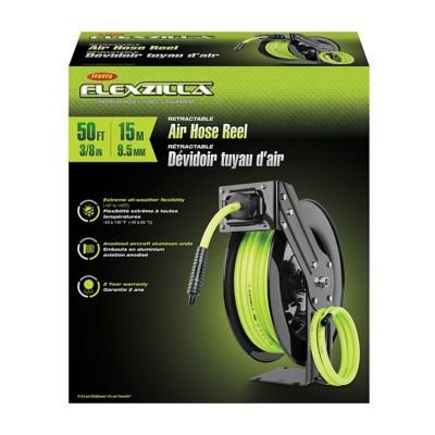 Image showing  3/8 in. x 50 ft. Open Face Retractable Air Hose Reel