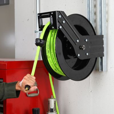 Image showing  3/8 in. x 50 ft. Open Face Retractable Air Hose Reel