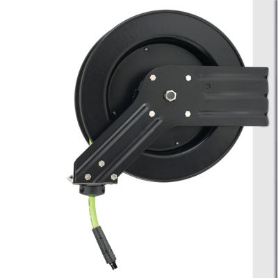 Image showing  3/8 in. x 50 ft. Open Face Retractable Air Hose Reel