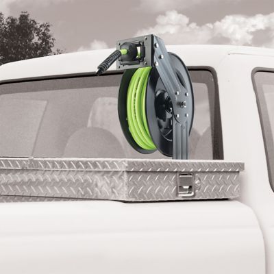 Image showing 6 th Flexzilla 3/8 in. x 50 ft. Open Face Retractable Air Hose Reel