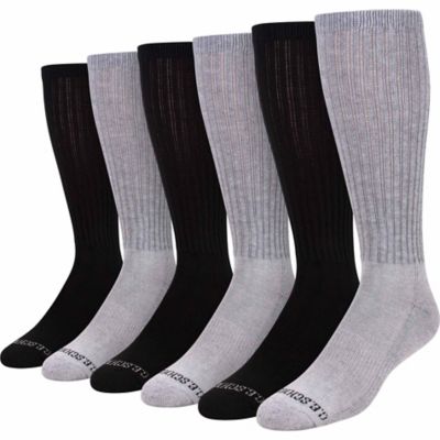 Blue Mountain Men's Cushioned Over-the-Calf Boots Socks, 6-Pack