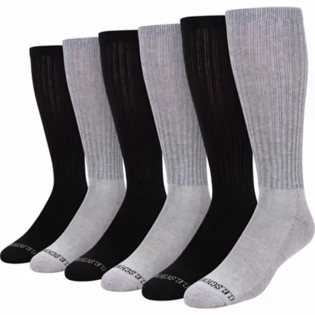 Blue Mountain Men's Over-the-Calf Cushioned Socks 3 Pairs Men's Boot Socks