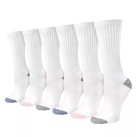 Blue Mountain Women's Cushioned Socks 6 Pairs Women's Crew Socks