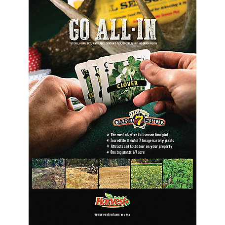 Details about   Evolved Industries 73027 Food Plot Seed 7-Card Stud 10-Lbs. 