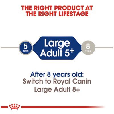 Image showing 6 th Royal Canin Size Health Nutrition Adult 5+ Large Breed Chicken Recipe Dry Dog Food