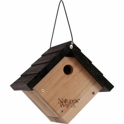 Nature's Way Cedar Traditional Wren Bird House, 8-7/8 in. x 8-1/8 in. x 8 in.