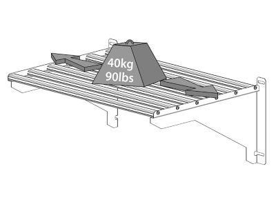 Image showing 8 th Canopia by Palram Heavy-Duty Greenhouse Shelf Kit, 22.75 in. x 16.5 in. x 8 in.