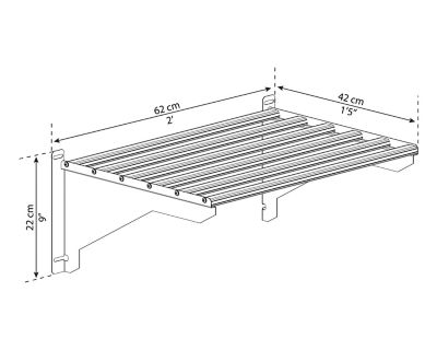 Image showing 9 th Canopia by Palram Heavy-Duty Greenhouse Shelf Kit, 22.75 in. x 16.5 in. x 8 in.