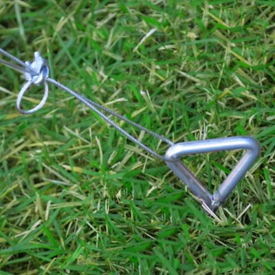 Image showing  Anchor Kit for Snap and Grow Greenhouse, Silver, 1 in. x 1 in. x 1 in.