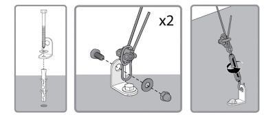 Image showing 5 th Canopia by Palram Anchor Kit for Snap and Grow Greenhouse, Silver, 1 in. x 1 in. x 1 in.