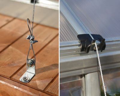 Image showing  Greenhouse Anchor Kit, Silver, 1 in. x 1 in. x 1 in., for Canopia Nature Series, Americana Greenhouses