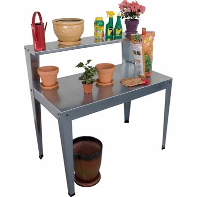 Image showing  Galvanized Potting Bench, 24 in. x 44 in. x 44 in.