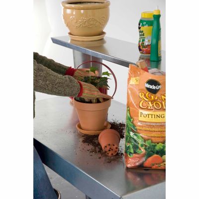 Image showing  Galvanized Potting Bench, 24 in. x 44 in. x 44 in.