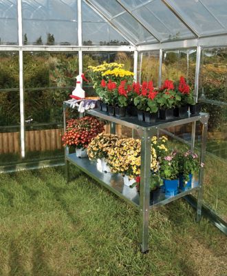 Image showing 6 th Canopia by Palram 20 in. x 32 in. x 46 in. Steel Workbench, Silver