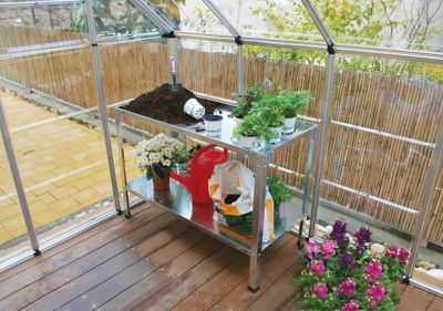 Image showing 9 th Canopia by Palram 20 in. x 32 in. x 46 in. Steel Workbench, Silver