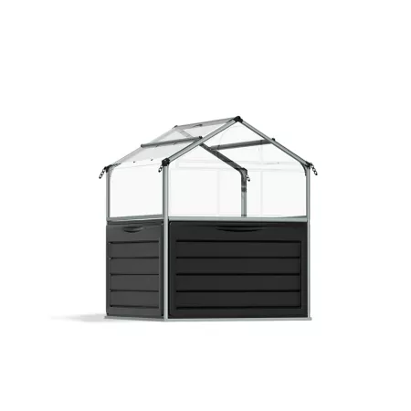 Canopia by Palram Canopia I Plant Inn Raised Bed Greenhouse 3-3/4 ft x 3-3/4 ft Silver Portable & Mini Greenhouses