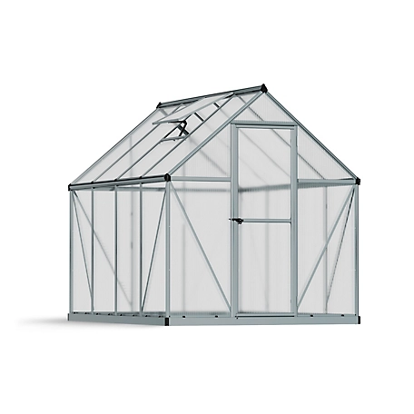 Canopia by Palram 6 ft. x 8 ft. Silver Canopia Mythos Hobby Greenhouse