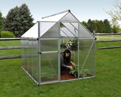 Image showing  6 ft. L x 8 ft. W Silver Canopia Mythos Hobby Greenhouse
