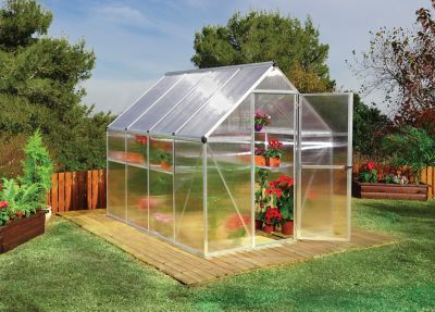 Image showing  6 ft. L x 8 ft. W Silver Canopia Mythos Hobby Greenhouse