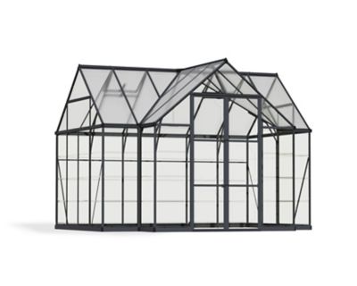 Canopia by Palram 10 ft. x 12 ft. Charcoal Gray I Chalet Greenhouse