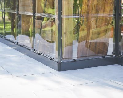 Image showing 8 th Canopia by Palram 10 L x 12 W ft. Charcoal Gray I Chalet Greenhouse