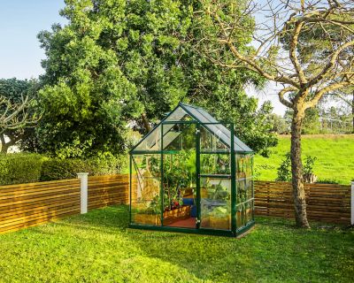 Image showing  6 L x 4 W ft. Green Canopia I Hybrid Greenhouse