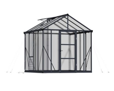 Canopia by Palram 8 ft. x 8 ft. Charcoal Gray I Glory Greenhouse