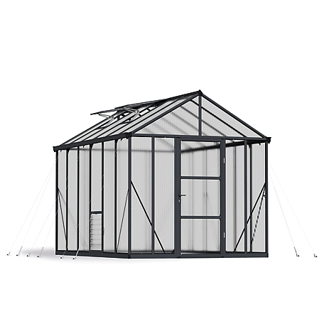 Canopia by Palram 8 ft. x 12 ft. Charcoal Gray I Glory Greenhouse