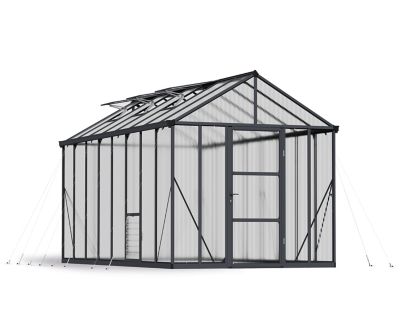 Canopia by Palram 8 ft. x 16 ft. Charcoal Gray I Glory Greenhouse