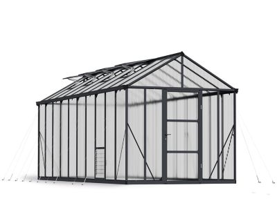 Canopia by Palram 8 ft. x 20 ft. Charcoal Gray I Glory Greenhouse -  702210